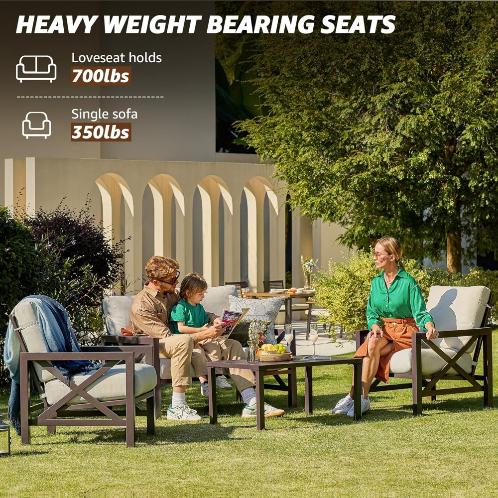 طقم فناء مكون من أربع قطع، أثا - مراجعة Outdoor Furniture One Piece وسعره