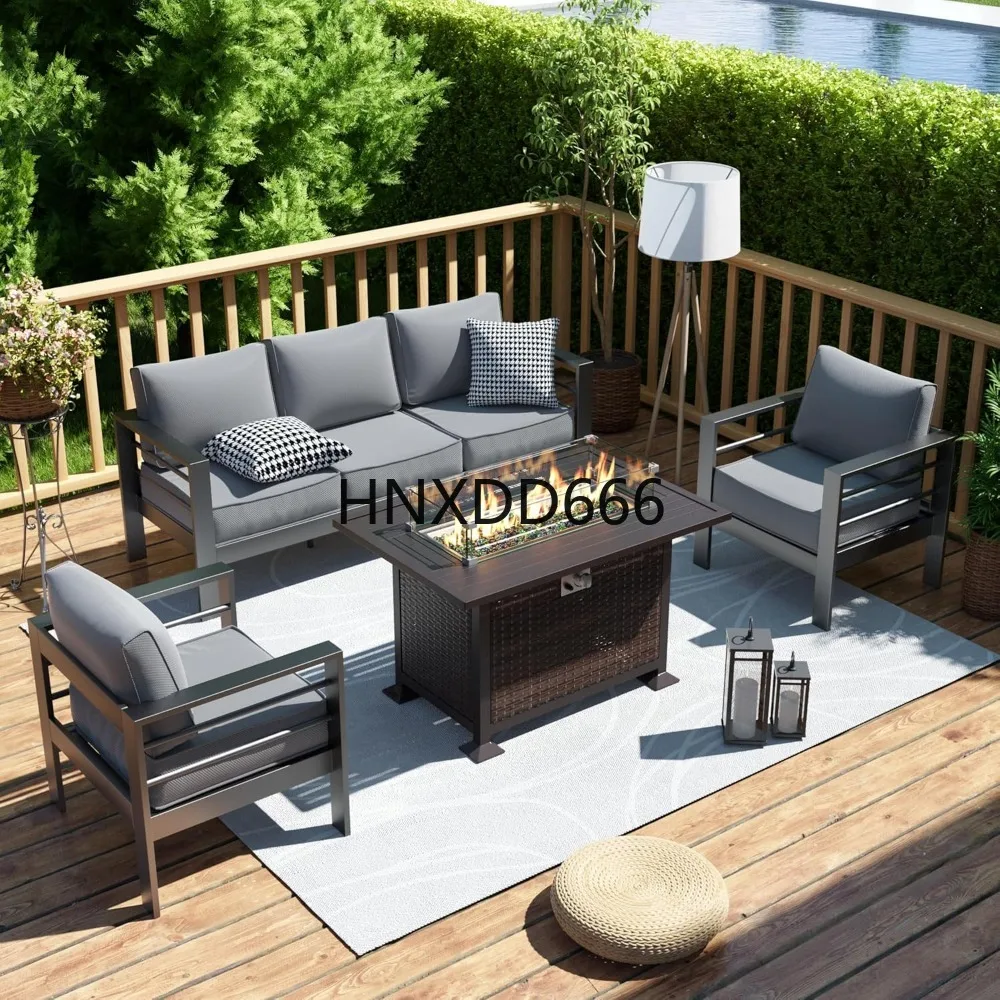 مجموعة أثاث الفناء مع طاولة ذا - مراجعة Outdoor Furniture Fire Pit Set وسعره