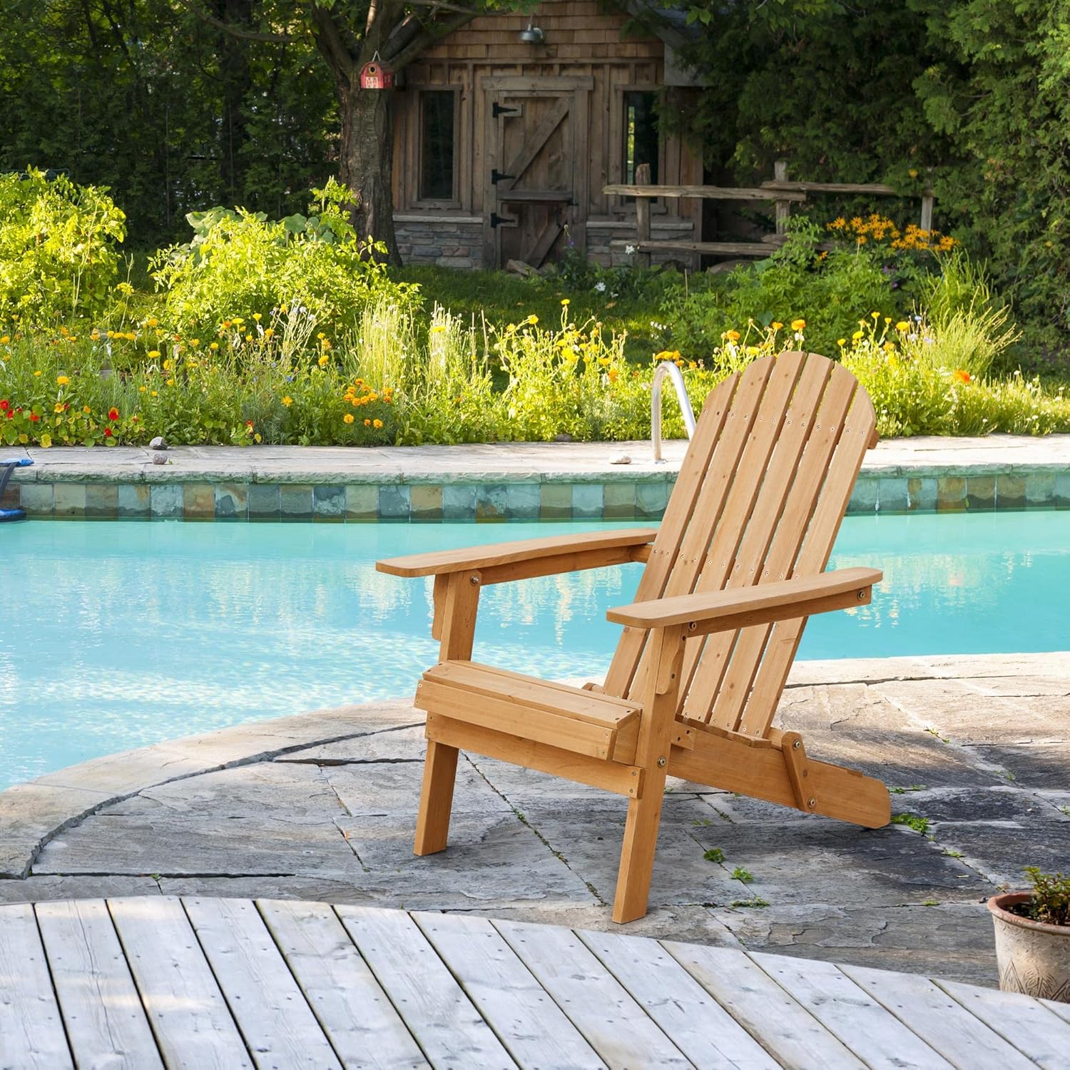 مجموعة كراسي أديرونداك قابلة ل - مراجعة Outdoor Furniture Fire Pit Set وسعره