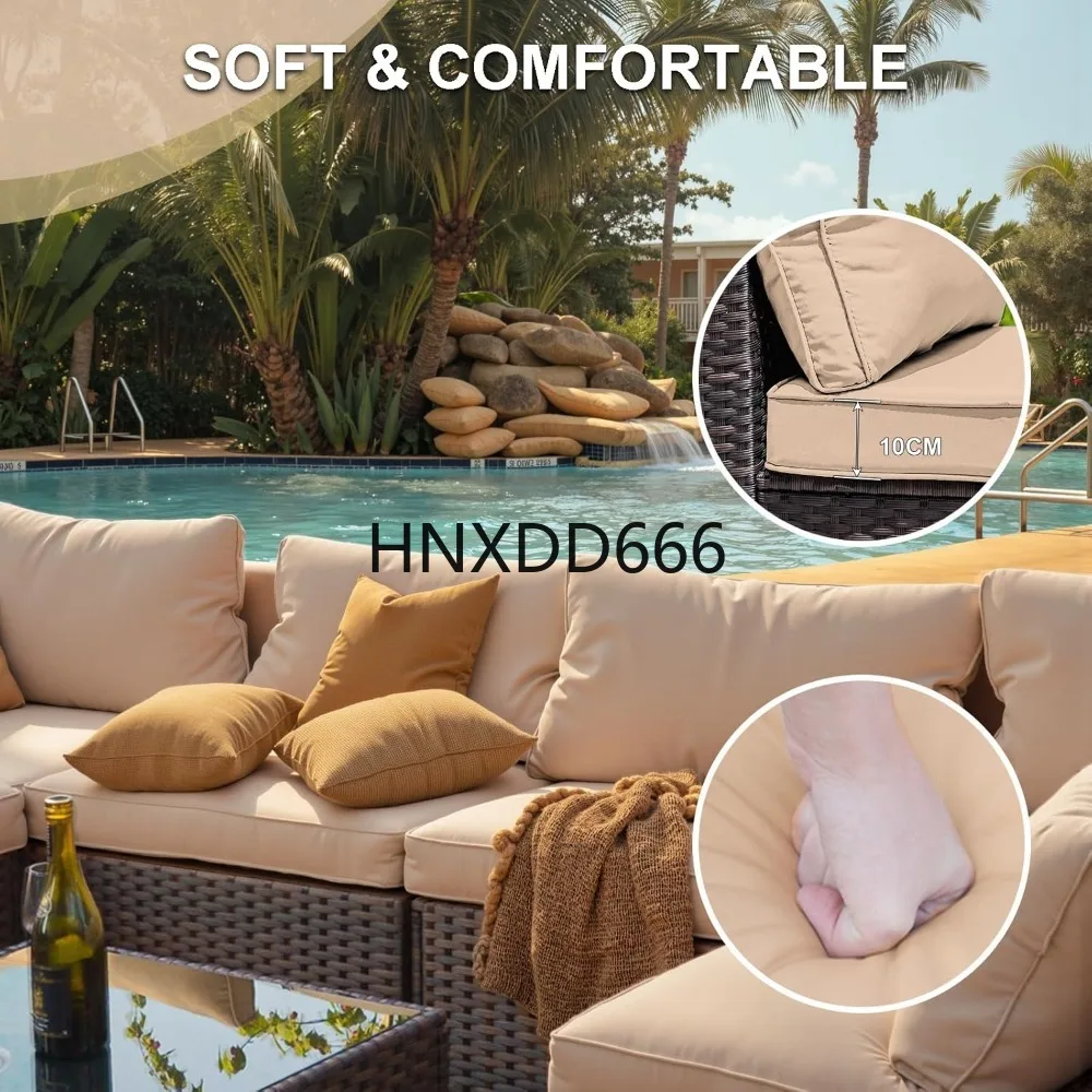 طقم أثاث فناء مكون من 7 قطع مع - مراجعة Outdoor Furniture Fire Pit Set وسعره
