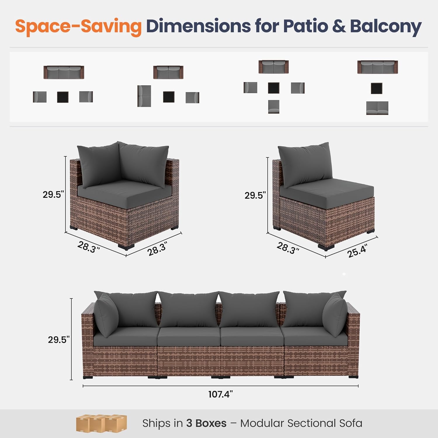 طقم أريكة خارجية من 5 قطع مع ط - مراجعة Outdoor Furniture Fire Pit Set وسعره