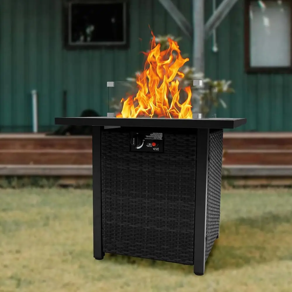 طقم أثاث خارجي من الخوص، أريكة - مراجعة Outdoor Furniture Fire Pit Set وسعره
