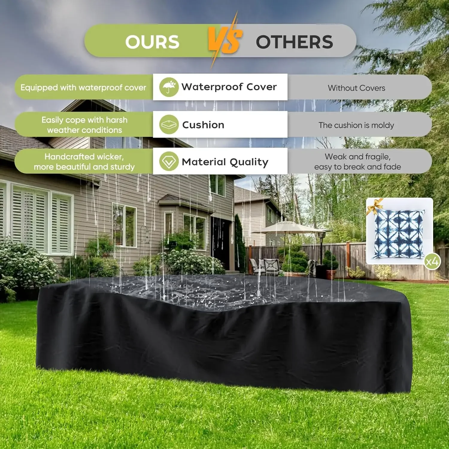 مجموعة أثاث الفناء مع طاولة حف - مراجعة Outdoor Furniture Fire Pit Set وسعره