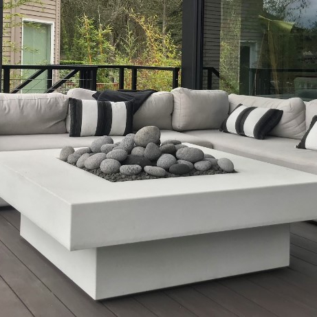 طقم أريكة خارجية مع طاولة موقد - مراجعة Outdoor Furniture Fire Pit Set وسعره
