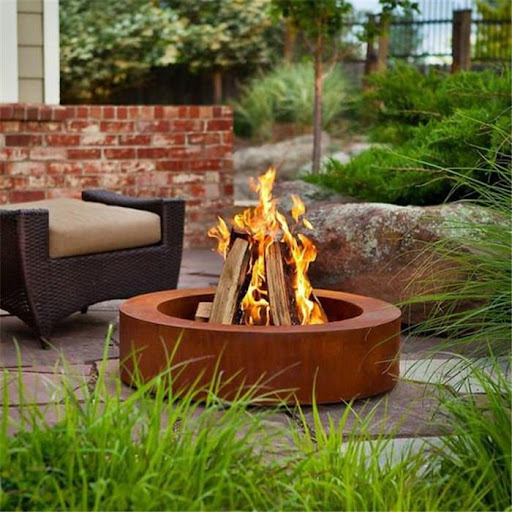 طقم أريكة خارجية مع طاولة موقد - مراجعة Outdoor Furniture Fire Pit Set وسعره