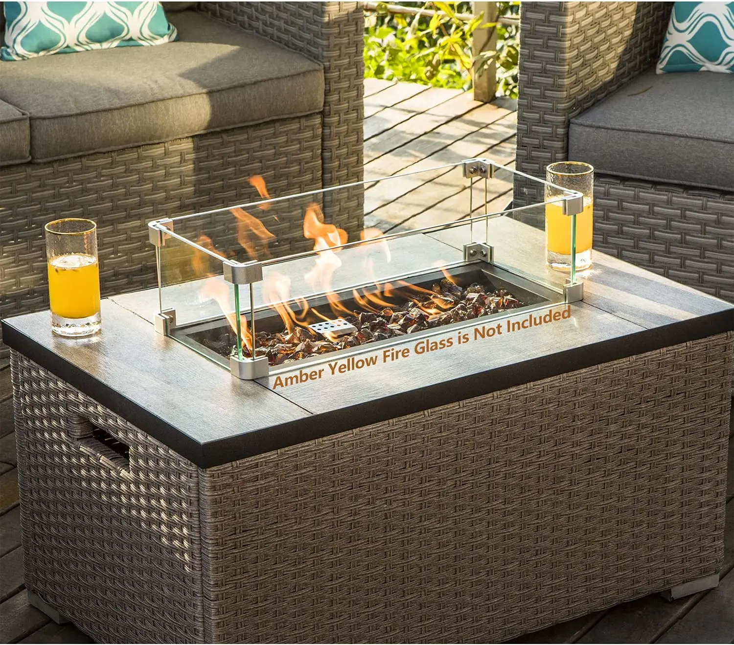 -أثاث خارجي مكون من 5 قطع أريك - مراجعة Outdoor Furniture Fire Pit Set وسعره