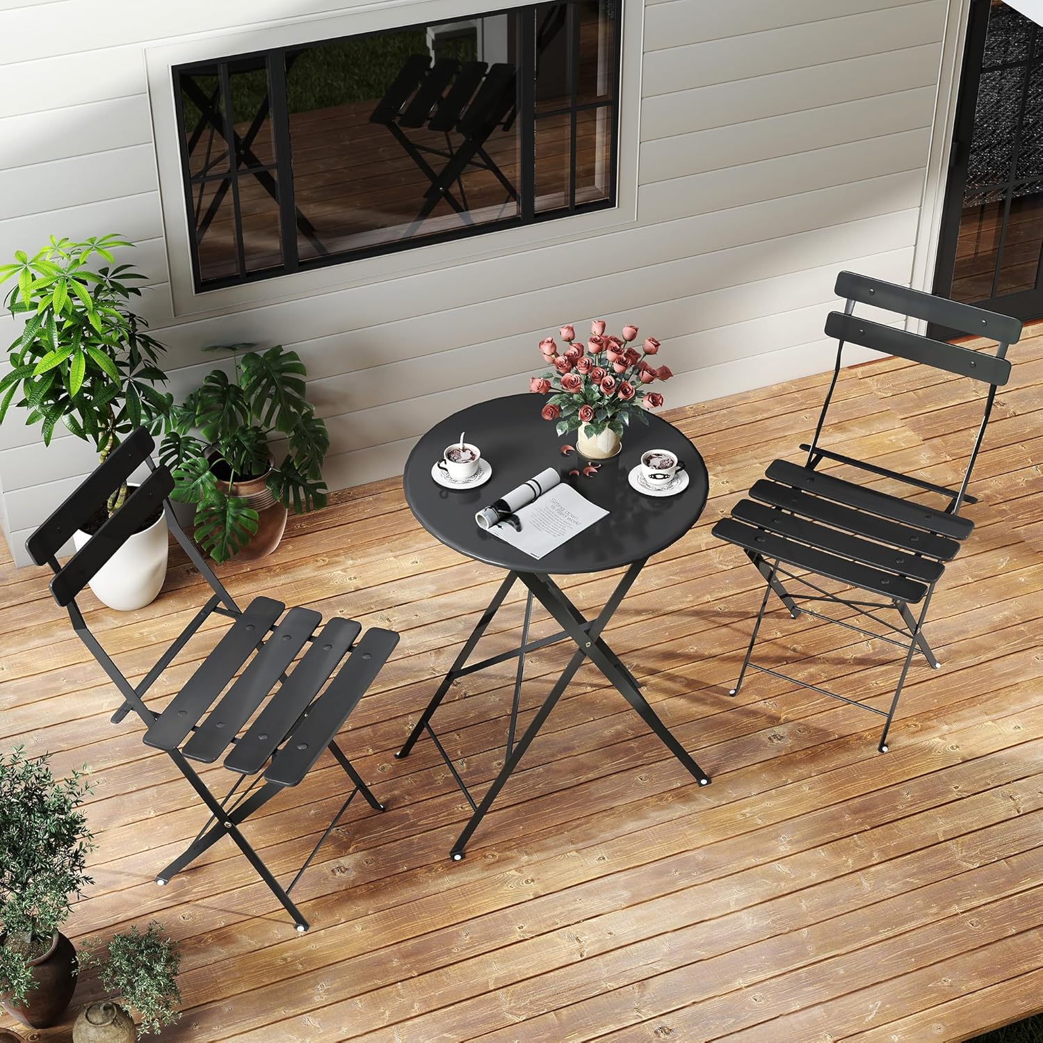 طقم بيسترو خارجي قابل للطي من  - مراجعة Outdoor Furniture One Piece وسعره