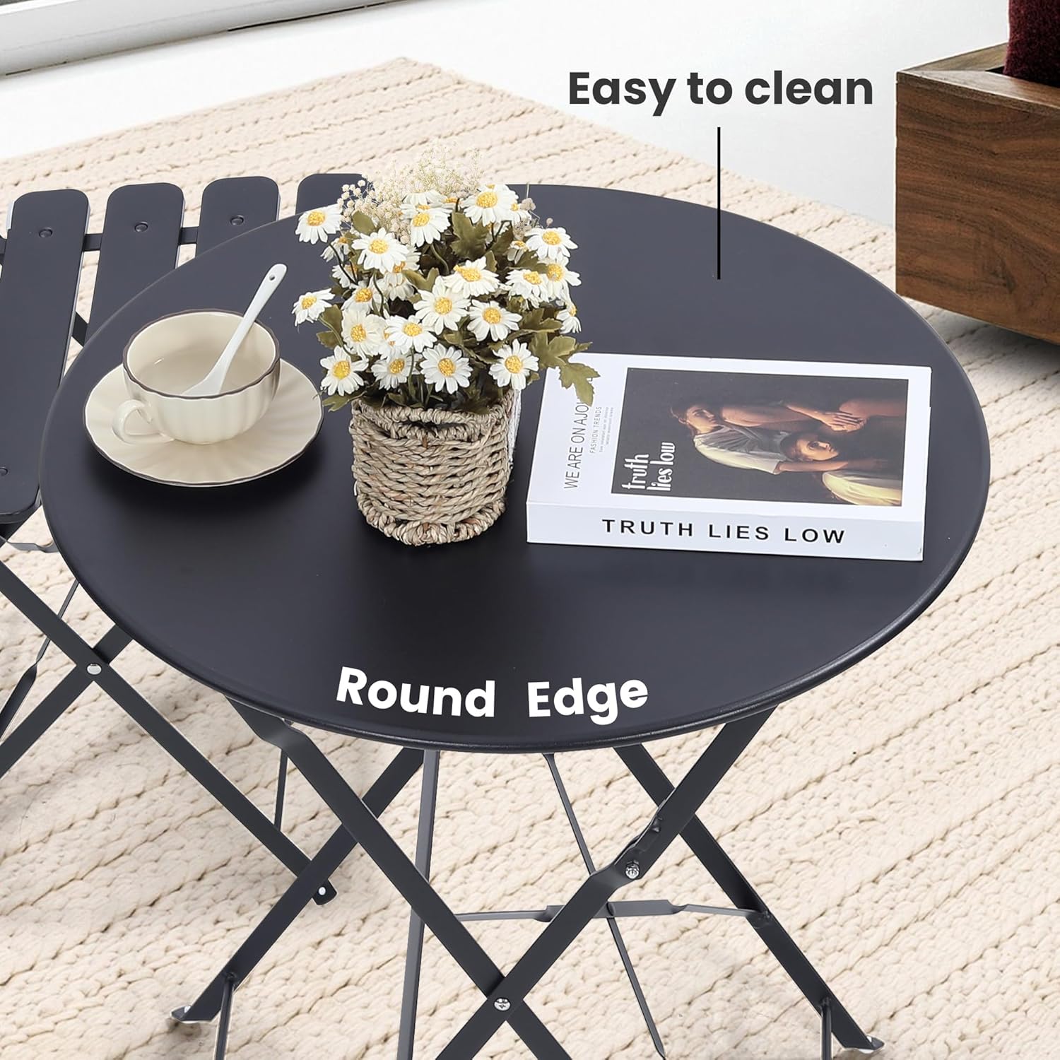 طقم بيسترو خارجي قابل للطي من  - مراجعة Outdoor Furniture One Piece وسعره