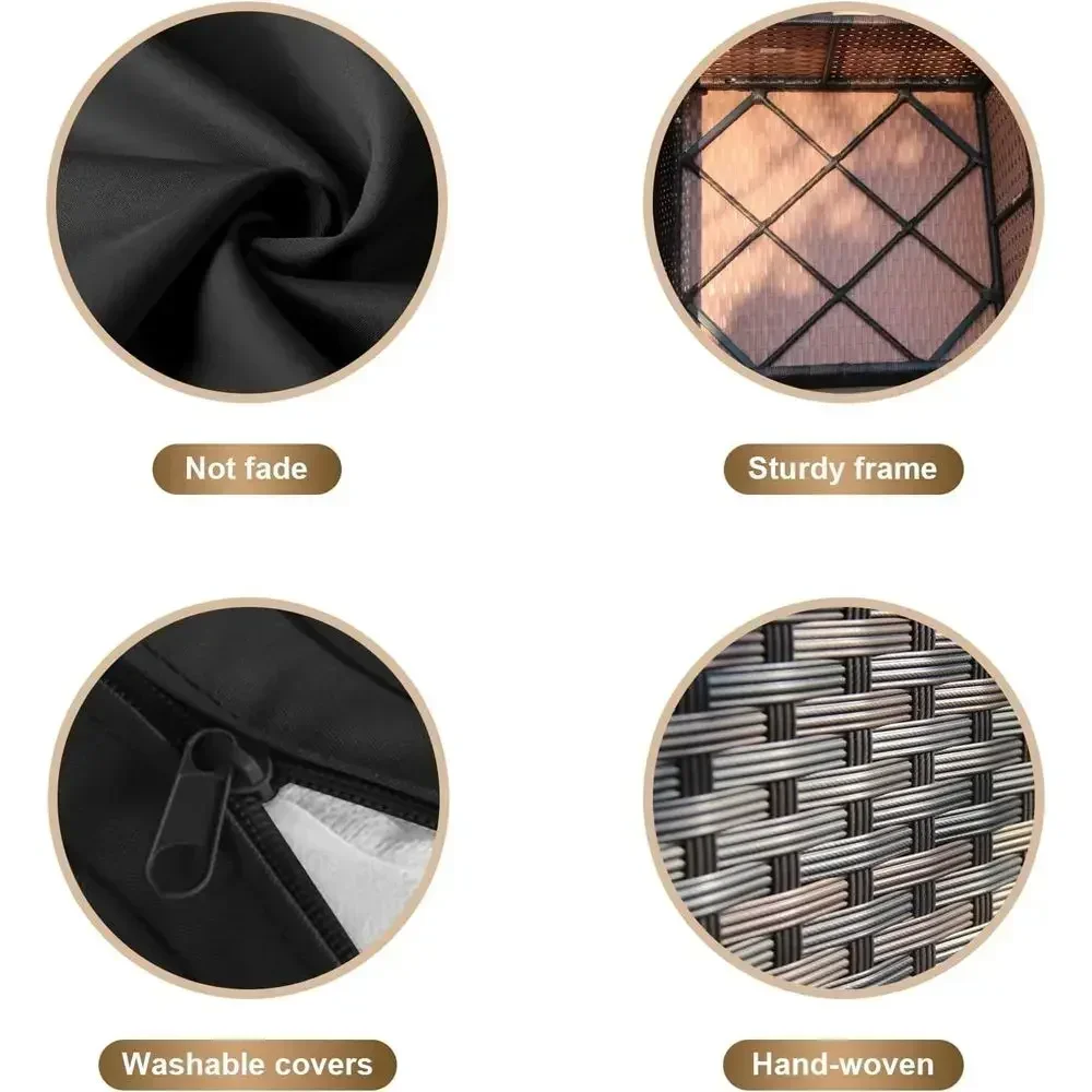 طقم أثاث خارجي مكون من 7 قطع م - مراجعة Outdoor Furniture Fire Pit Set وسعره