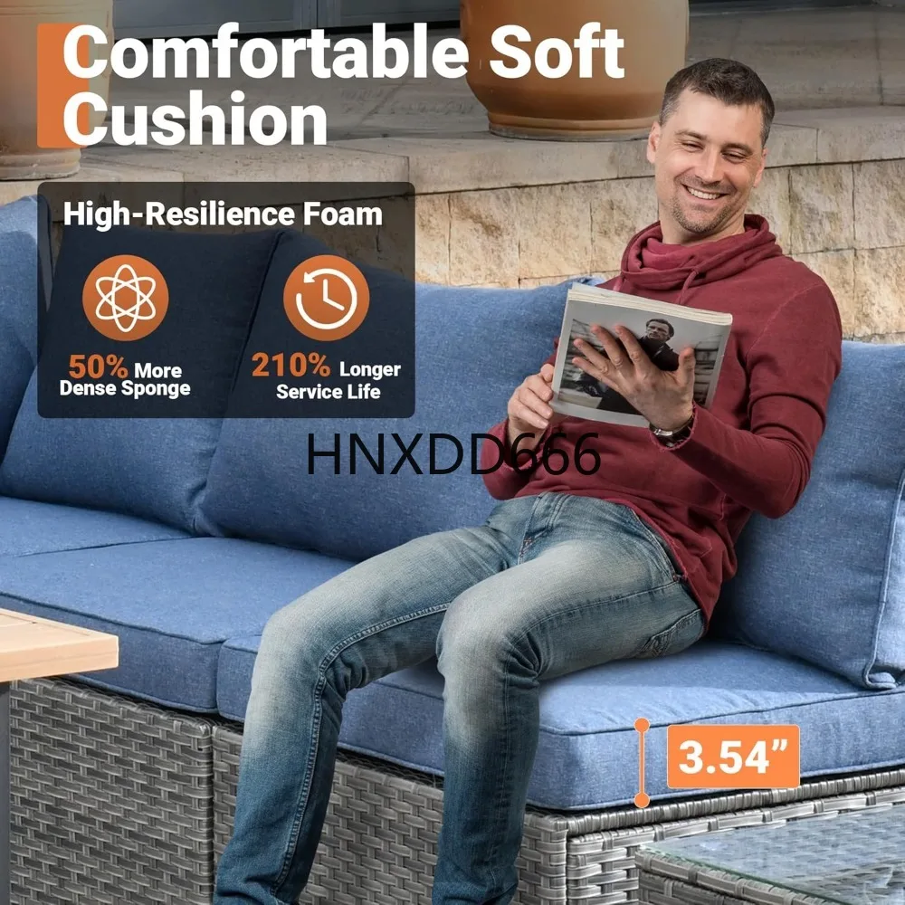 طقم أثاث خارجي مكون من 8 قطع م - مراجعة Outdoor Furniture Fire Pit Set وسعره