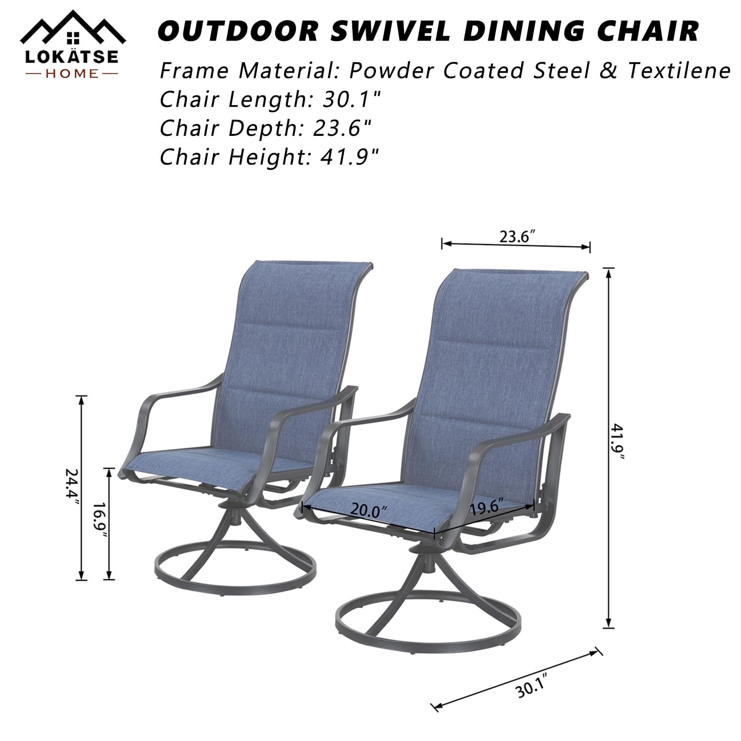 مجموعة من 4 كراسي طعام دوارة ل - مراجعة Deck Chair Lounger وسعره