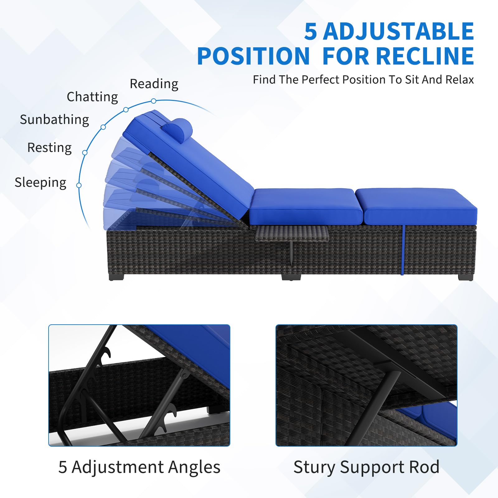 مجموعة من كرسيين للاسترخاء في  - مراجعة Deck Chair Lounger وسعره